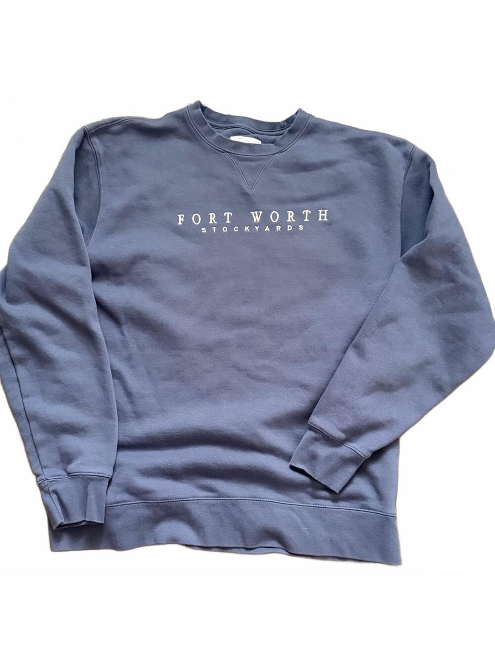 Fort Worth Stockyards Navy Blue Crewneck Sweatshirt Large